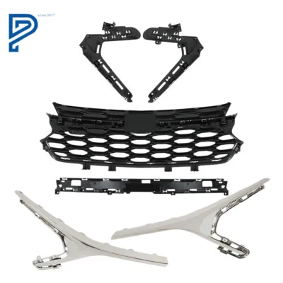 Parrilla superior delantera rejilla parachoques para Chevrolet Trax RS 2023-2024 negro cromado Foto 1 de 4