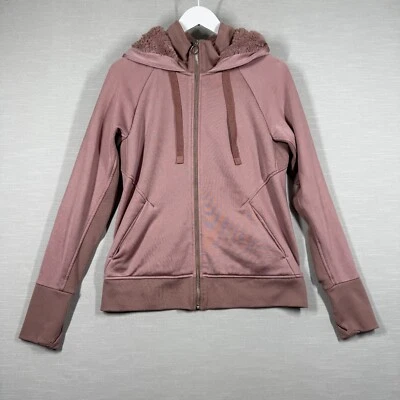 Sudadera con Capucha Athleta Para Mujer Mediana Rosa Brillante Difusa Informal Atlética Informal Rubor Foto 1 de 4