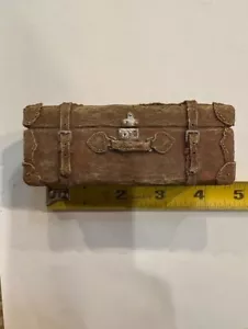 1/6 scale paper weigth diorama suit case vintage luggage - Picture 1 of 6