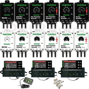 HabiStat Thermostat FULL RANGE Pulse Dimming High Range Mat Stat Reptile - Picture 1 of 18