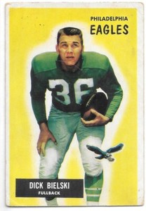Dick Bielski Philadelphia Eagles NFL Trading Card #149 Bowman 1955