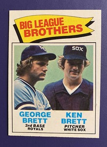 1977 TOPPS #631 GEORGE BRETT/ KEN BRETT “BIG LEAGUE BROTHERS”  *FREE SHIPPING*