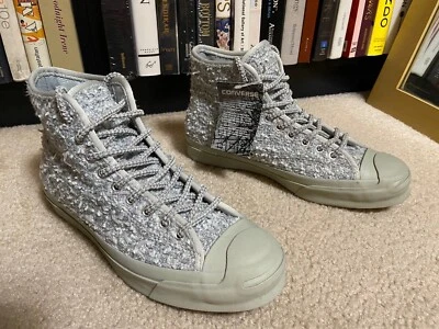 Converse x Bunney Jack Purcell hi Top fur Grey Womens 8.5, Mens 7 shoes 156176c - Image 1 of 4