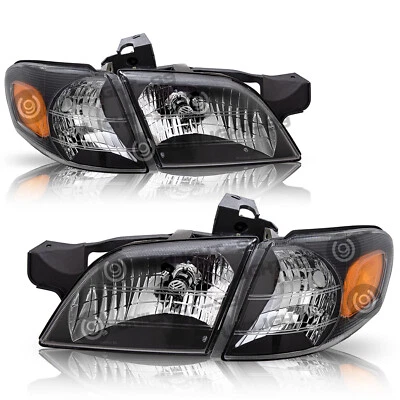  Pares de faros negros para Pontiac Montana Chevy Venture 1997-2005 conjunto L+R Foto 1 de 4