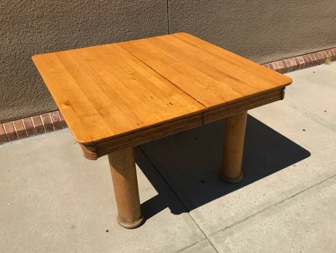 Antique Oak Console Library Table Cover