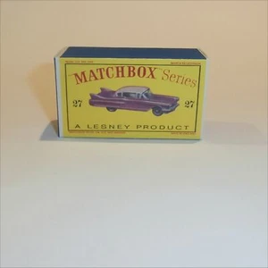 Matchbox Lesney 27c Cadillac Sixty Special Empty D Style Repro Box - Picture 1 of 4
