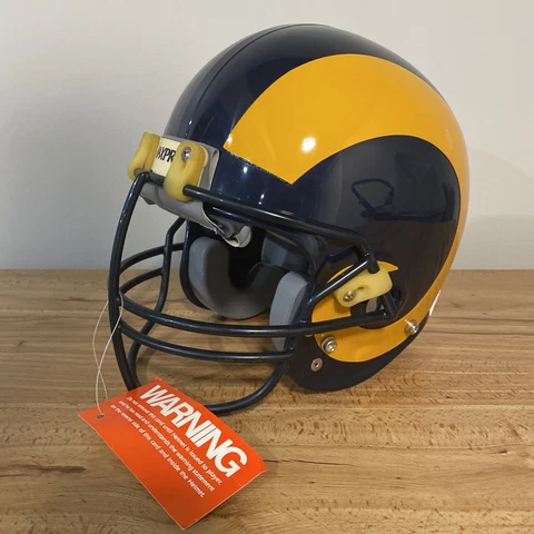 VINTAGE NWT ST LOUIS RAMS LOS ANGELES PROFESSIONAL GAME HELMET MAXPRO 2001 NFL Cover