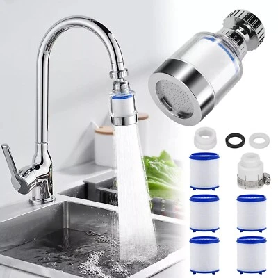 Faucet Water Filter Tap Filtration Kitchen Sink Mount Purifier System 360°Rotate