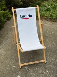 Liegestuhl klappbar Kinder mit Werbeaufschrift 100cm lang 50cm breit - Bild 1 von 6