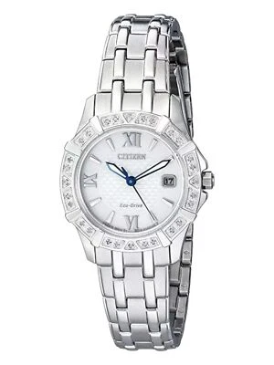 Citizen Silhouette Diamond EW2360-51A Ladies 26mm Watch MSRP $450 - Image 1 of 4