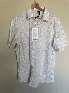 New$98 Lululemon Men’s Collar Button Front Down To The Wire Shirt XXL - Picture 1 of 7