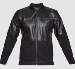 Under Armour Men's Black UA Unstoppable Swacket Full Zip Bomber Jacket Sz Small - Picture 1 of 8