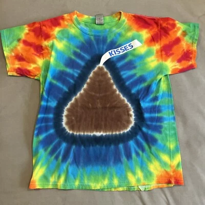 Impresionante - Hershey Kisses - Camiseta Vibrante Espiral Tie Dye - Talla Grande Juvenil Foto 1 de 3
