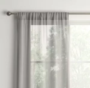 6 Pack Room Essentials Gray Sheer Voile Lightweight Window Curtain Panel 60"x63" - Picture 1 of 5