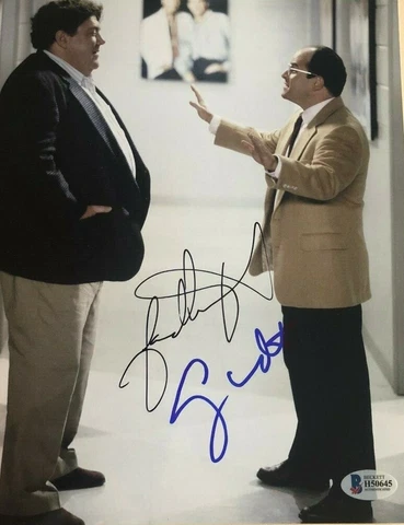 Jason Alexander George Wendt autographed 8x10 Photo Seinfeld BECKETT COA Cheers Cover