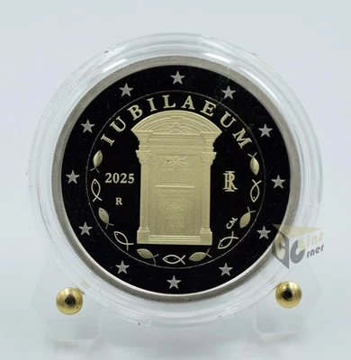Italy 2025 2 Euro Proof Coin Jubilee  IPZS in Box with COA - Image 1 of 4