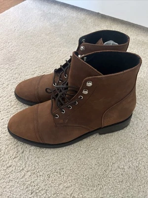 NOVO Thursday Boot Company Captain Cap Toe Botas de Couro Masculinas 12 Arizona Adobe - Imagem 1 de 4