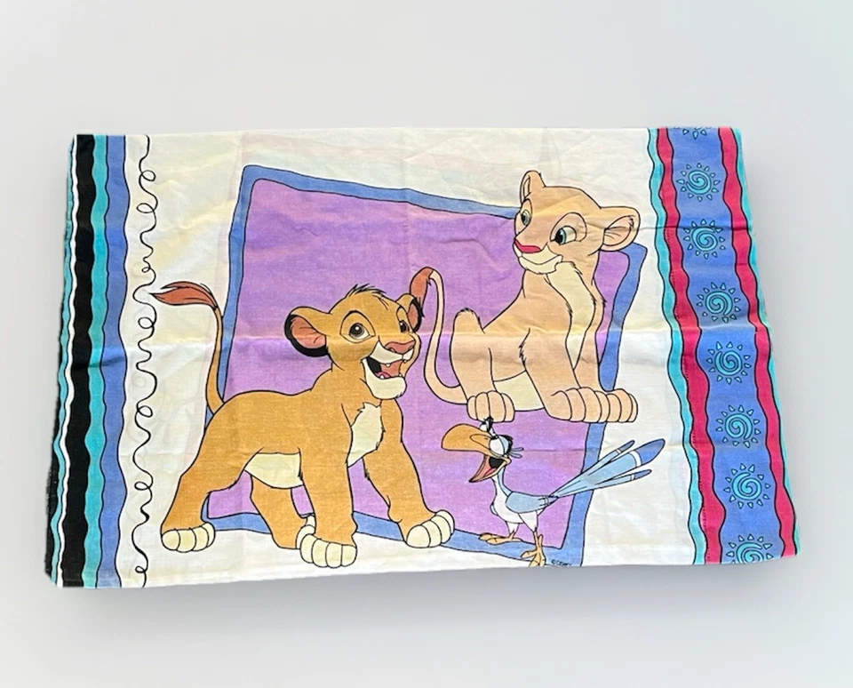 Funda de Almohada De Colección Disney Rey León Estándar Simba Nala Timón Pumba Años 90 Nostalgia Foto 1 de 4