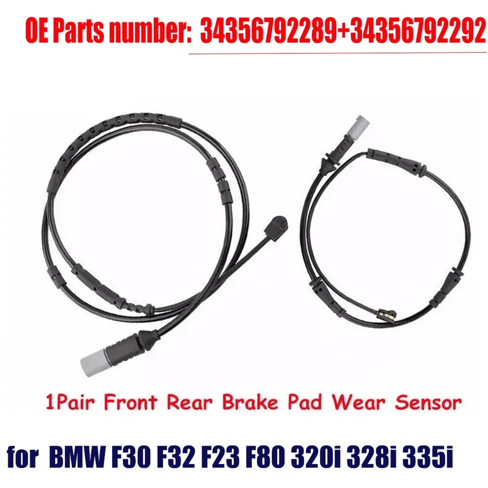 1 пара датчиков износа передней задней тормозной колодки для BMW F30 F32 F23 F80 320i 328i 335i - Изображение 1 из 1
