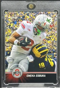 Emeka Egbuka BLACK Parallel 2024 ONIT Ohio State Buckeyes #P-2 Rookie Tampa Bay - Picture 1 of 2