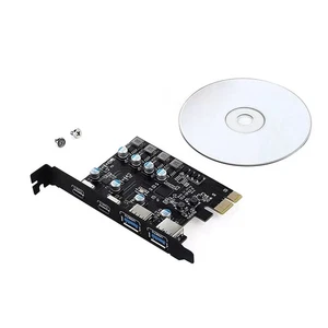 NEW PCI Express to USB 3.2 Gen 1 Expansion Card 5Gbps 2 USB-A & 2 USB-C Ports - Picture 1 of 11