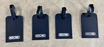 RIMOWA Leather Luggage Tags Set of 4 Black (silver letters) - Image 1 of 4