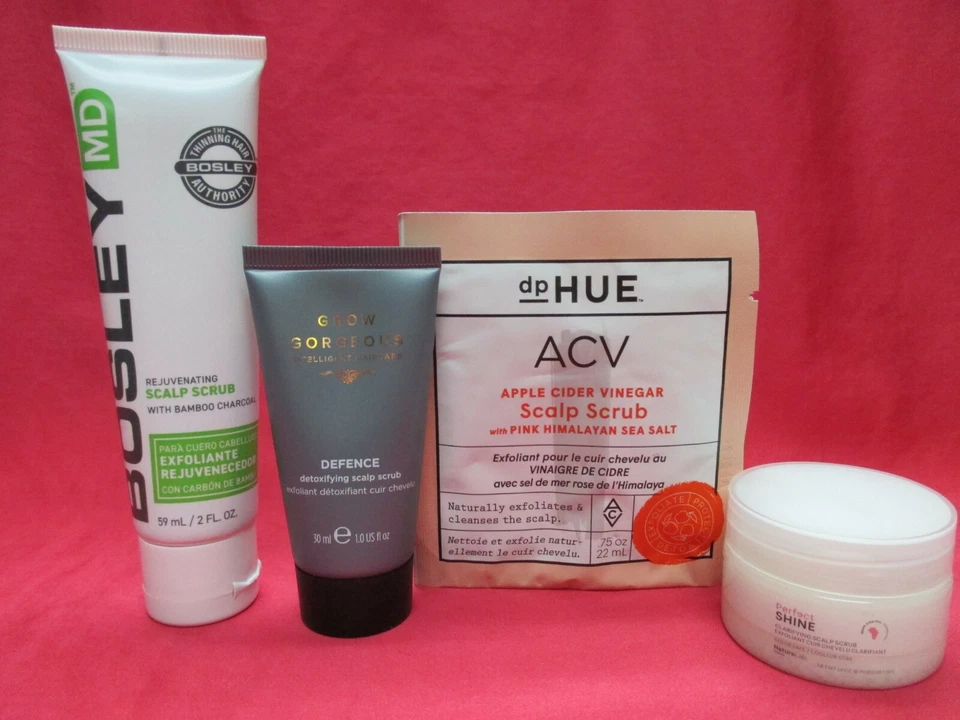 Scalp Scrub Travel Mix~Bosley ~ NatureLab. Tokyo ~ Grow Gorgeous ~ dpHUE ~ NEW - Image 1 of 1