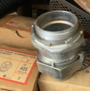 GE HALEX LIQUID TIGHT CONNECTOR SP 405 2 INCH STRAIGHT. NEW - Picture 1 of 2