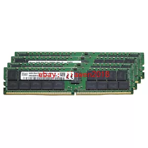 SK Hynix DDR4 256GB(4 x 64GB) 3200MHz PC4-25600 2Rx4 RDIMM Server Memory LOT - Picture 1 of 3