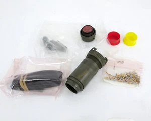 Amphenol M81511/06EF01S1 Connector W/ 85 Gold Crimp Sockets NSN 5935-01-065-4171 - Picture 1 of 11