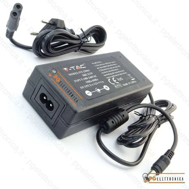 TRASFORMATORE ALIMENTATORE 24V CON SPINA PRESA CASA AC 220V STRISCIA LED - Immagine 1 di 1