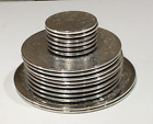 16 X Vintage Silver Plated Table Mats Placemats Coasters 93 Cm 18 Cm And 23 Cm