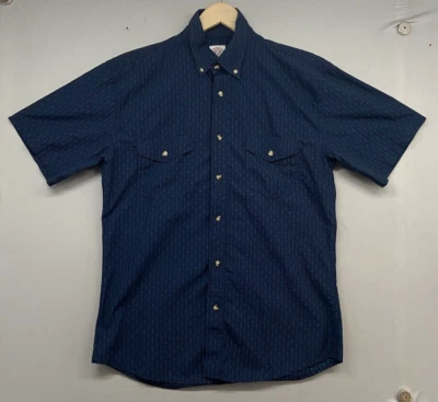 Camisa Gibson Trading Company Botón L Geométrica Manga Corta Informal Vestido BONITO Foto 1 de 4