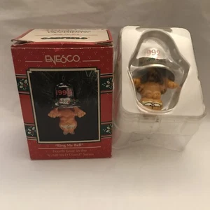Garfield 1992 Enesco Christmas Ornament “Ring My Bell” Garfield Dated Series - Picture 1 of 6