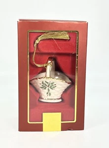 Holiday Basket Lenox Porcelain Ornament - Picture 1 of 5