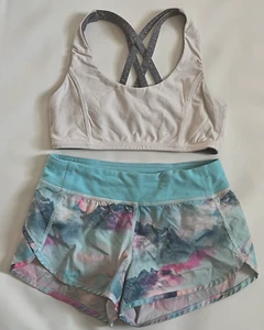 IVIVVA Reversible Sports Bra + Activewear Shorts Youth Girls 12 - Picture 1 of 6