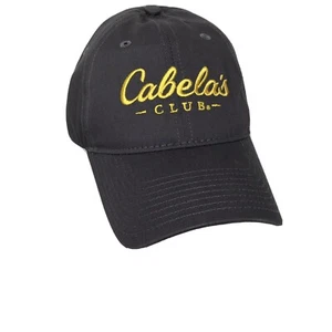 NEW GREY/GOLD CABELA'S CLUB STRAPBACK BASEBALL HAT CAP EXCELLENT - Picture 1 of 5