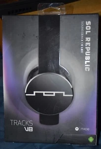 Sol Republic Tracks V8 On-Ear Headphones Black new android - Picture 1 of 8