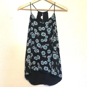 Express wendbares Cami Tank Bluse Top Damen Medium Blumen Spaghettiträger gebraucht, in einwandfreiem Zustand - Bild 1 von 14