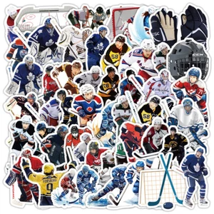 50 PCS🏒 Durable Hockey Themed Vinyl Stickers Waterproof and UV Protected decals - Picture 1 of 13