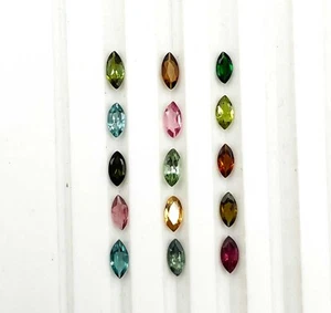 Natural Multi Tourmaline Marquise Cut Loose Gemstone Lot 38 Pcs 2.50*5 MM 5 CT - Picture 1 of 5