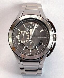 Armani Exchange Men's Chronograph Watch Stainless Steel Band Gray Dial AX1403