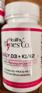 Healthy Bones Co Daily D3 + K1/K2 - 30 Capsules - EXP : 09 / 2025 - Picture 1 of 4