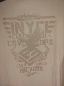 Camisa Enyce ""Search & Destroy"" de manga corta con botones, bronceada, informal para hombre, 3XL. - Imagen 1 de 12