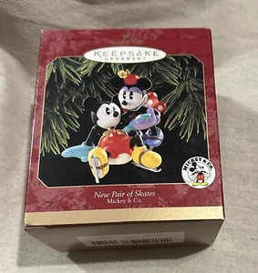 Hallmark Keepsake Ornament 1997 New Pair of Skates Disney Mickey & Co New Cute! - Picture 1 of 8