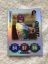2010 Topps Attax Battle of the Ages Legend Foil Mike Schmidt (Right) Authentic