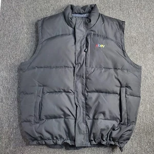 North End Vest Mens Size XL Black Down Insulated Puffer eBay Branded EZEM System - Picture 1 of 21
