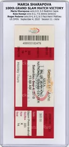Maria Sharapova 100th GRAND SLAM MATCH VICTORY 2010 US Open USTA 9/4 FULL Ticket - Picture 1 of 12