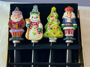 Radko Christmas cookie spreaders set of 4 christmas themed PO8294 - Picture 1 of 4