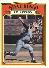 1972 Topps Montreal Expos Baseball Card #308 Steve Renko IA - EX